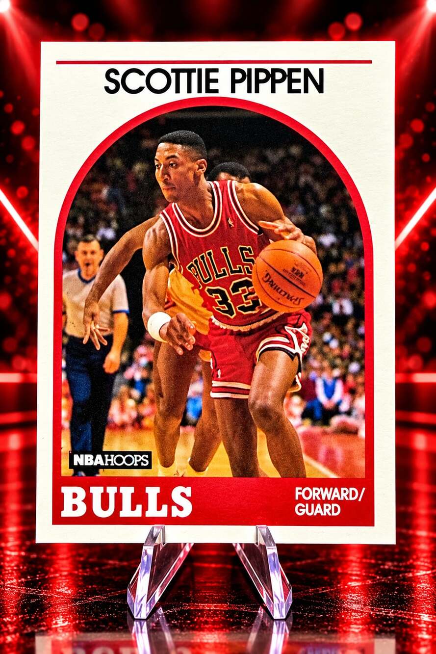Scottie Pippen 1989-90 NBA Hoops Chicago Bulls Basketball Card RARE Collector SP
